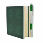 IQ LEGO Stationery Locking Notebook with Gel Pen - Green