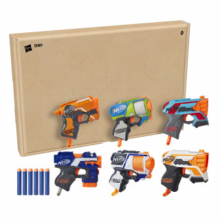 Nerf MicroShots Bundle mit 6 Blastern – 6 Mini Nerf Elite Blaster und 12 Nerf Elite Darts – für Kinder, Teenager, Erwachsene