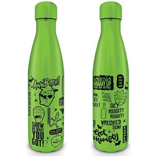 Rick and Morty (Quotes) Metal Drinks Bottle