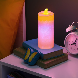 Paladone Disney Encanto Kerzenlicht mit Schmetterling Fernbedienung | Magische Farbwechsel-Lichtdekoration | Betrieben mit 5X AAA Batterien, One Size