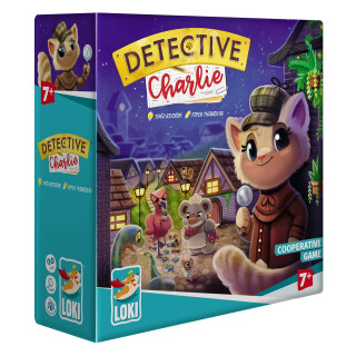 Iello, Detective Charlie, Board Game, Ages 7+, 1 to 5 Players, 25 mins Minutes Playing Time