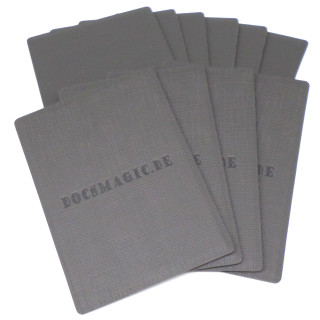 10 Docsmagic.de Premium Deck Divider for Storage Flip Tray Box Silver - Kartentrenner Silber