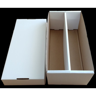 Docsmagic.de 2-Row Trading Card Storage Box - Holding 2500 Standard Size Cards