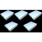 5x Docsmagic.de 4-Row Trading Card Storage Box - Holding...