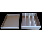 10x Docsmagic.de 4-Row Trading Card Storage Box - Holding 4000 Standard Size Cards