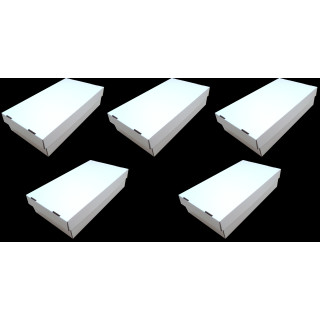 5x Docsmagic.de 3-Row Trading Card Storage Box - Holding 3700 Standard Size Cards