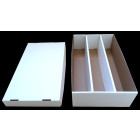 5x Docsmagic.de 3-Row Trading Card Storage Box - Holding 3700 Standard Size Cards