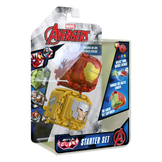 Battle Cubes 37202 Avengers Iron Man VS Thor-Battle Fidget Set, rot