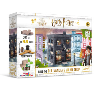 Brick Trick 61600 Harry Potter BAU mit Ziegel, Olliwander Zauberstäbe Laden, ECO, 230 Ziegelblöcke, wiederverwendbar, Kreativset für Kinder ab 7 Jahren Bausteine, Ollivanders Wand Shop