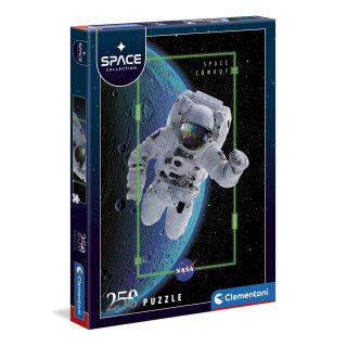 Clementoni - 29354 - Puzzle Space Collection - Astronaut - Puzzle 250 Teile Ab 7 Jahrenes Kinderpuzzle mit besonderer Leuchtkraft & Farbintensität, Geschicklichkeitsspiel für Kinder