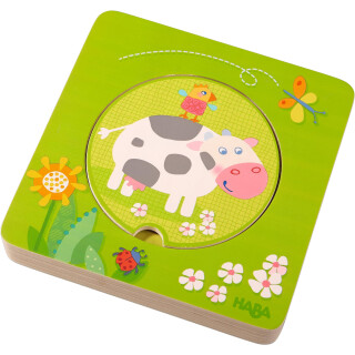 HABA 301647 - Holzpuzzle "Bauernhof-Freunde"