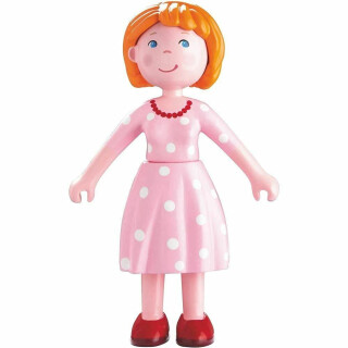 HABA Little Friends Mama Katrin – Mutter-Spielfigur und Minipuppe für Kinder ab 3 Jahren - Bewegliche Biegepuppe für kreatives Rollenspiel - 1302007001