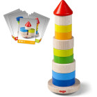 HABA 305403 - Stapelspiel Wackelturm, Stapel- und...