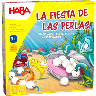 HABA 305870 - Das Fest der Perlen, Fädelspiel ab 3 Jahren