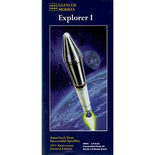 Glencoe 06901 1/6 Explorer I Satellit Plastikmodellbausatz
