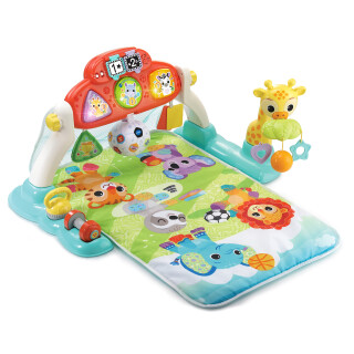 VTech Baby - Babys Sportspieldecke – 4-in-1-Spielmatte mit Musik – Abnehmbares und neigbares Spielboard – 2 Spielmodi: Musik und Entdecken – Für Babys ab der Geburt