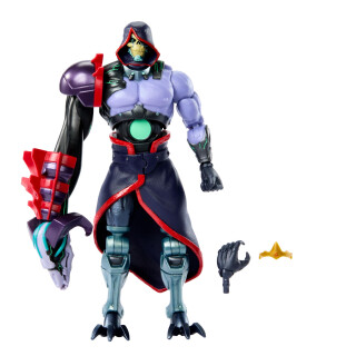 Masters of the Universe: Revolution Masterverse Skeletor Actionfigur, Sammelfigur mit 30 Bewegungspunkten und beweglichem Roboterarm, Motu-Spielzeug, HYC46