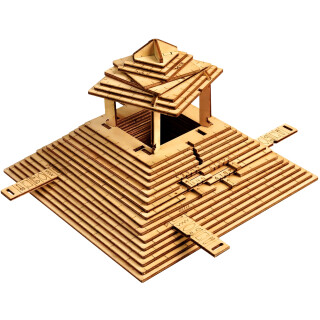 ESC WELT Quest Pyramide - Escape Room Spiel - Geschenke für Männer und Frauen - Holzpuzzle Erwachsene - 3D Puzzle Box Spiele aus Holz für Erwachsene - Geschenkbox Knobelspiel - Spiel Geschenke