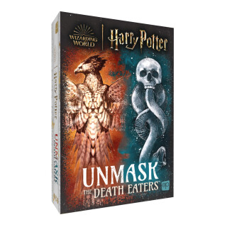 USAopoly Harry Potter: Unmask The Death Eaters Brettspiel | Fesselndes soziales Deduktionspiel im Zauberuniversum von Harry Potter | Verborgene Rollen & Bluffspiel | Ab 11 Jahren, 4-8 Spieler