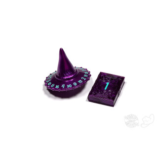 PolyHero Wizard d20 Zaubererhut und D2 Zauberbuch in Wizardstone