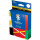 Topps Official EURO 2024 Sticker Collection - Mega Eco Box - enthält 87 EURO 2024 Sticker, 2 Parallelsticker und 1 Gold Signature Series Sticker.