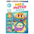 Ravensburger Kinderpuzzle - 05197 Mix&Match Niedliche...