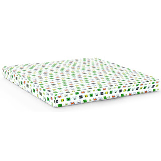 Minecraft Creative Mode Spannbettlaken für Doppelbett, 100 % Baumwolle