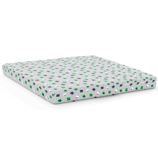 Minecraft Fight Back Spannbettlaken für Doppelbett, 100 % Baumwolle