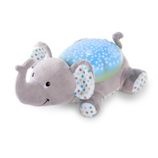 SwaddleMe Slumber Buddies Kuscheltuch (Grauer/Grüner Elefant) - Projektor-Nachtlicht für Kinder mit beruhigenden Liedern und Geräuschen