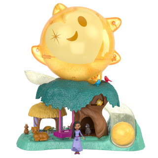 Mattel Disneys Wish Magisches Stern-Spielset mit Asha von Rosas Minipuppe und 7 Überraschungswunschkugeln, HPX28