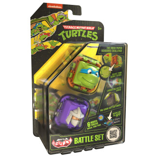 Battle Cubes Ninja Turtles Leonardo Vs Shreder 2 Pack - Battle Fidget Set