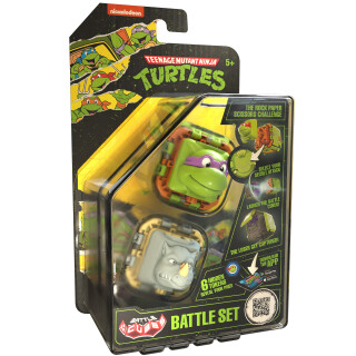 Battle Cubes Ninja Turtles Donatello Vs Rocksteady 2 Pack - Battle Fidget Set