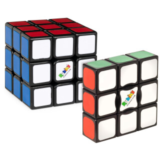 Rubik’s Starter-Set, der Original 3x3 Zauberwürfel und 3x3x1 Edge, Geschenkset Fingerwürfel Stressabbau Fingerspielzeug Reisespiele, für Erwachsene und Kinder