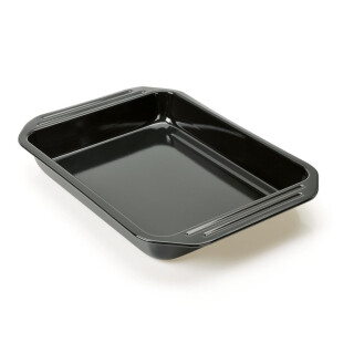 Original Kaiser Inspiration Lasagne Auflaufform groß 39,5x28x5cm, Bratform antihaftbeschichtet, schnittfester Emaille-Boden, Lasagneform hoch mit Griffrand