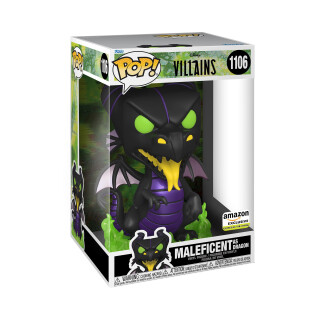 Funko Pop! Jumbo: Villains - Maleficent Dragon - Disney Villains - Amazon-Exklusiv - Vinyl-Sammelfigur - Geschenkidee - Offizielle Handelswaren - Spielzeug Für Kinder und Erwachsene