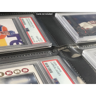 3-Ring Premium Zip-Album Black + 25 18-Pocket Sideloading Pages - Classeur pour Jeu de Cartes + Feuilles - Noir - PKM - YGO - MTG