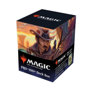 Ultra Pro - Outlaws of Thunder Junction 100+ Deck Box® Ft. Yuma for Magic: The Gathering, TCG Collectible Gaming Accessory Protective Card Deck Holder