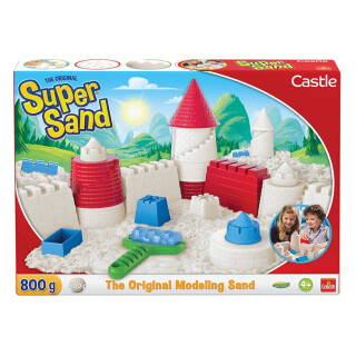 Super Sand Schloss, Magic Sand für Kinder ab 4 Jahren, 800 Gram Zaubersand
