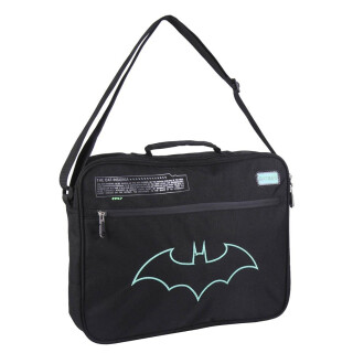 Mochila Bandolera Niño de Batman Con Bolsillo Superior y Lateral, Asa Bandolera Ajustable | Licencia Oficial DC