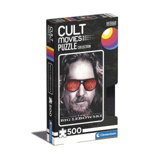 Clementoni - 35113 - Cult Movies The Big Lebowsky - Puzzle 500 Teile ab 14 Jahren, Erwachsenenpuzzle mit Wimmelbild, Geschicklichkeitsspiel für die ganze Familie