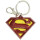 DC Farbiger Superman-Logo-Schlüsselanhänger aus Zinn.