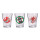 Dark Horse Horse 2077: Shot Glass Set, rot