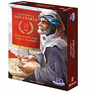 Rio Grande Games: Expansion Concordia Solitaria - Concordia Strategiespiel Erweiterung - ab 14 Jahren, 1-2 Spieler, 60 Minuten Spiel (RGG615)