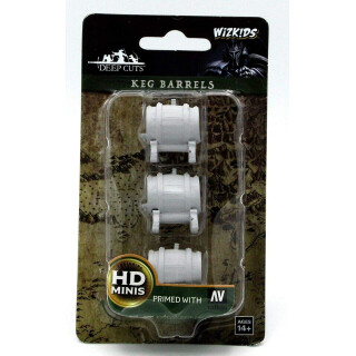WizKids Deep Cuts Unpainted Miniatures - Keg Barrels
