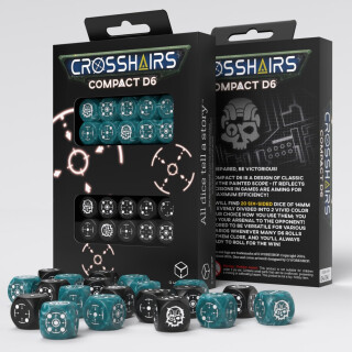 Q-Workshop QWOSTCA4 Crosshairs Compact D6: Stormy & Black, 14mm