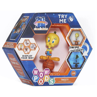 WOW! PODS Space Jam: A New Legacy - Tweety Pie | Beleuchtete Wackelfigur | Offizielles Warner Bros Sammlerstücke, Spielzeug und Geschenke für Jungen und Mädchen ab 5 Jahren
