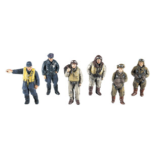 1/48 WWII Piloten-Figuren