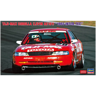 Hasegawa 20630 1/24 Taji-Max Corolla, Levin AE101, 1993 Inter Tec Modellbausatz, M