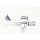 herpa Modellflugzeug Air France De Havilland Canada DHC-7 – G-BRYA Ville de Paris, Miniatur im Maßstab 1:200, Sammlerstück, Modell ohne Standfuß, Metall