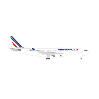 herpa Modellflugzeug Air France Airbus A330-200 F-GCZE Colmar, Miniatur im Maßstab 1:500, Sammlerstück, Modell ohne Standfuß, Metall